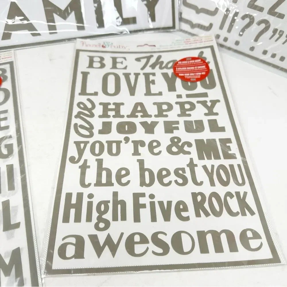 HAZEL & RUBY Stencil Mask Reusable Sets NWT - Picture 2 of 4